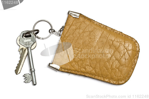 Image of Keys and  leather tag