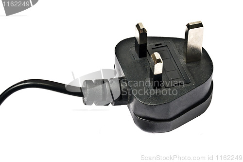 Image of Electric plug isolated on the white 