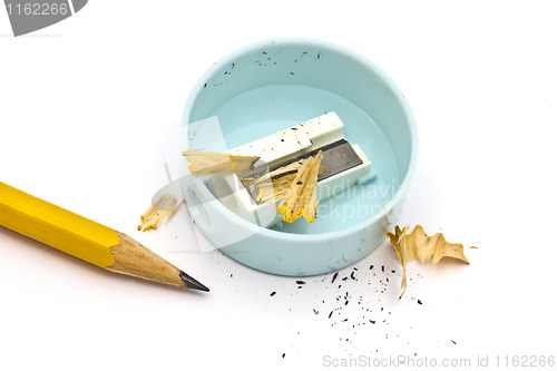 Image of Pencil and sharpener 