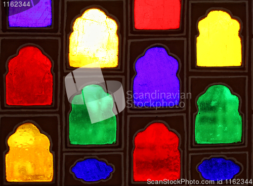 Image of color glass windows
