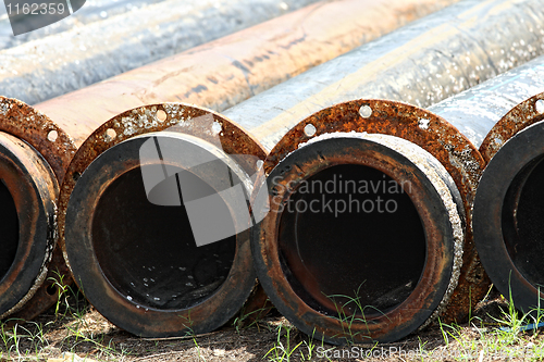 Image of old rusty metal pipe