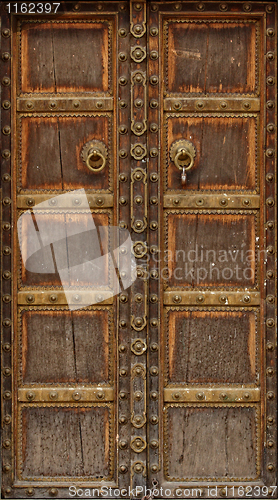 Image of ancient wood door