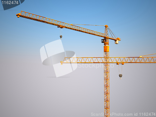 Image of construction metal crane background