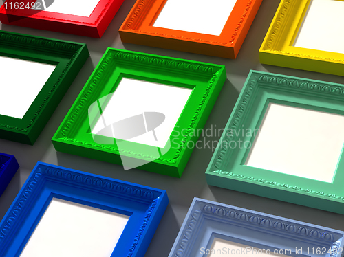 Image of colorful classic frame