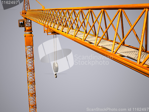 Image of metal crane detail