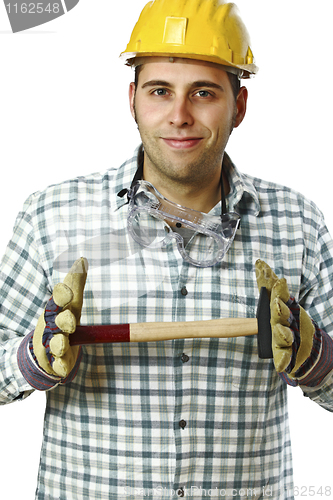 Image of manaul worker with hammer