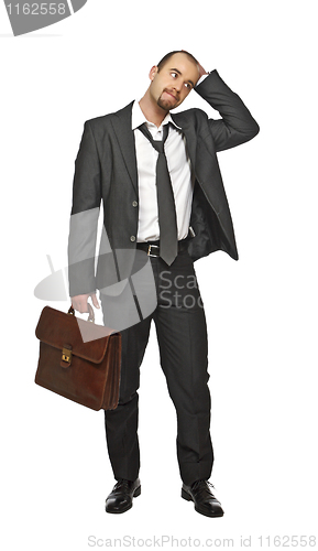 Image of businessman stressed