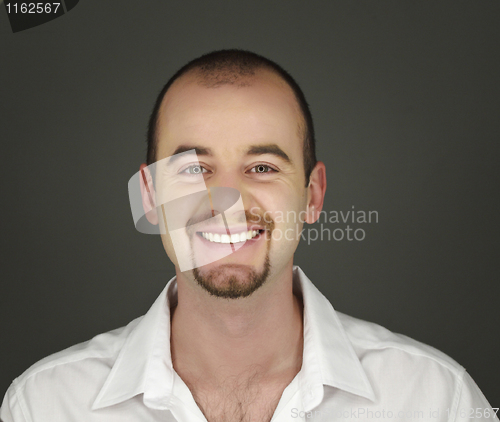 Image of fashion portrait of young man