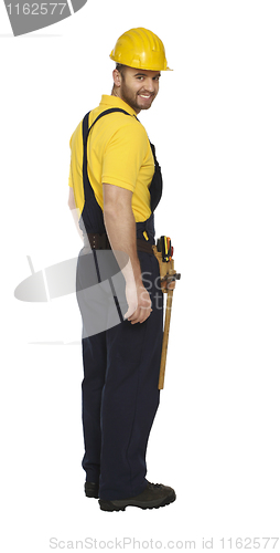 Image of isolated handyman