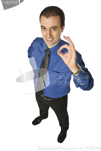 Image of positive smiling man
