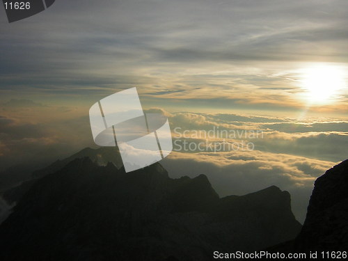 Image of sunset cloud