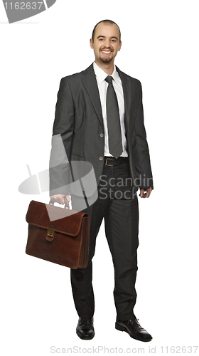 Image of isolated businessman standing