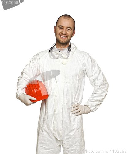 Image of manual worker with protection clothes