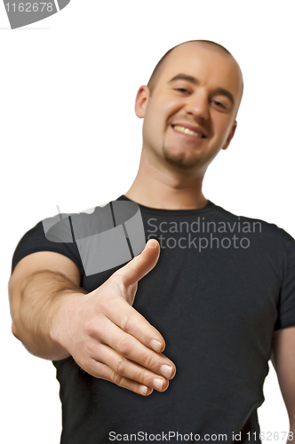 Image of man offer hand