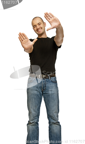Image of positive young man