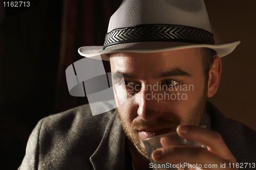 Image of young man portrait classic style