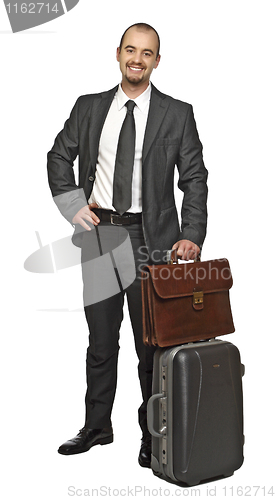 Image of young business man travel