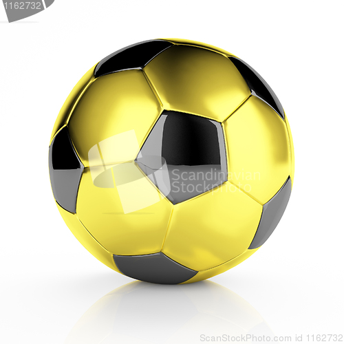 Image of golden soccer ball