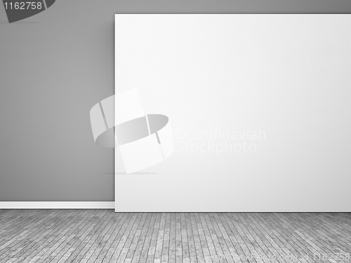 Image of black and white empty room