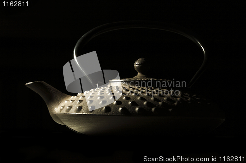 Image of japanese teapot closeup