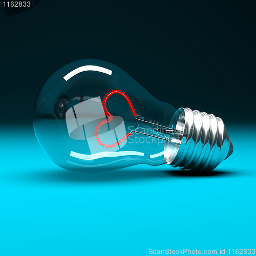 Image of romantic light bulb