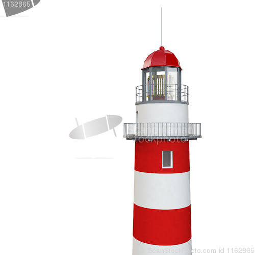 Image of isolated lighthouse