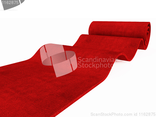 Image of rolling red carpet