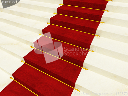 Image of red luxury carpet