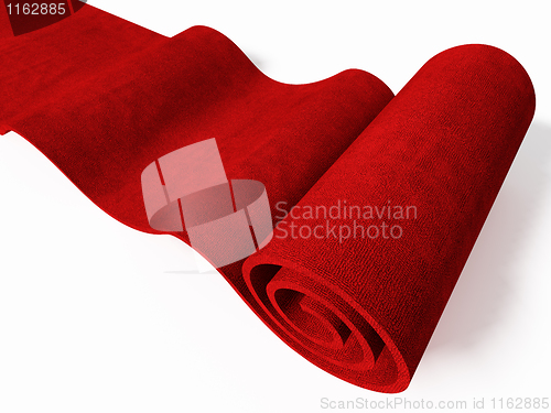 Image of rolling red carpet