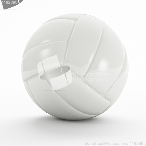 Image of white volley ball