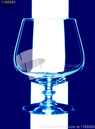 Image of glass goblet, isolated.