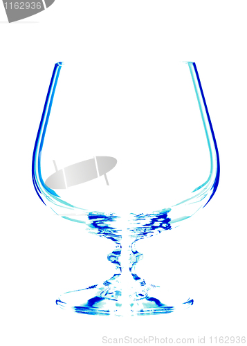 Image of glass goblet, isolated.