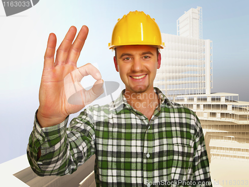 Image of constructione worker background