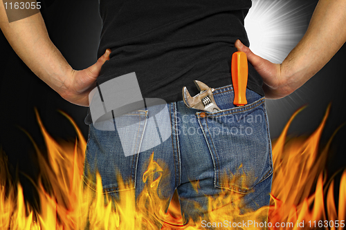 Image of hot worker