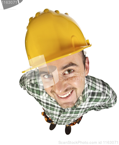 Image of funny manual worker