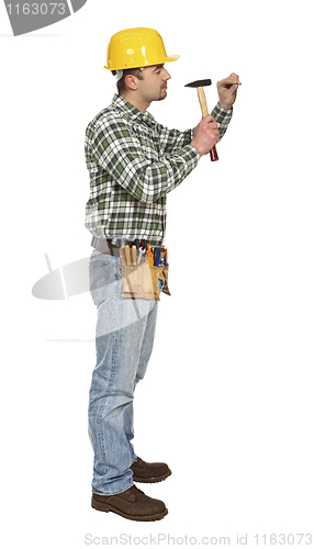 Image of handyman on duty