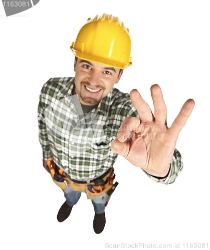 Image of confident manual worker portrait