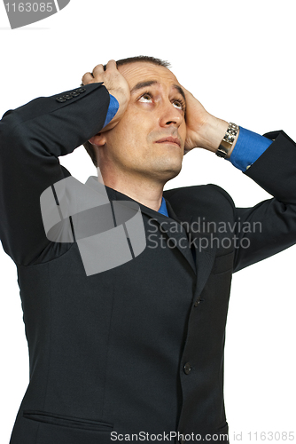 Image of desperate businessman