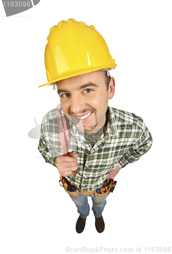 Image of handyman funny portrait