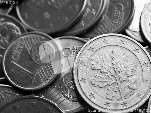 Image of Euro coins background