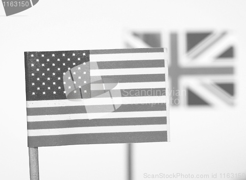 Image of British and American flags