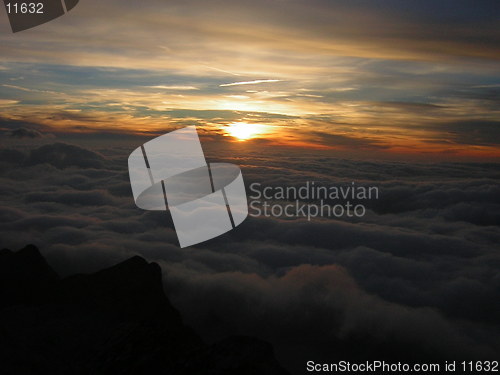 Image of sunset cloud