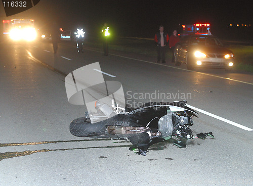 Image of motorcycle crash