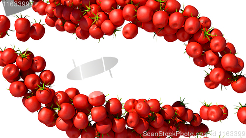 Image of Tomatoes Cherry flows isolated on white