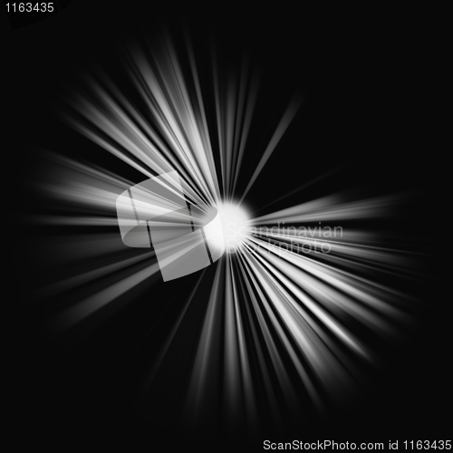 Image of Beams of light: shining star in the dark