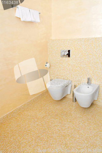 Image of Beige toilet