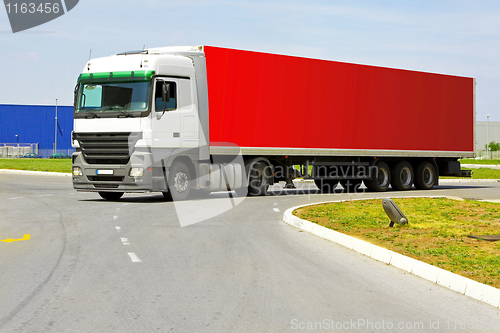 Image of Red lorry