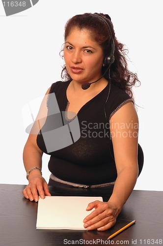 Image of woman in office