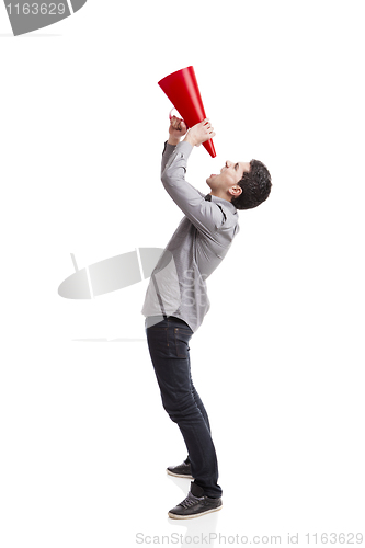 Image of Shouting into a megaphone