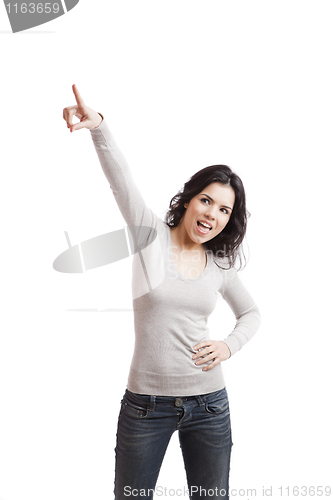 Image of Pointing to the air